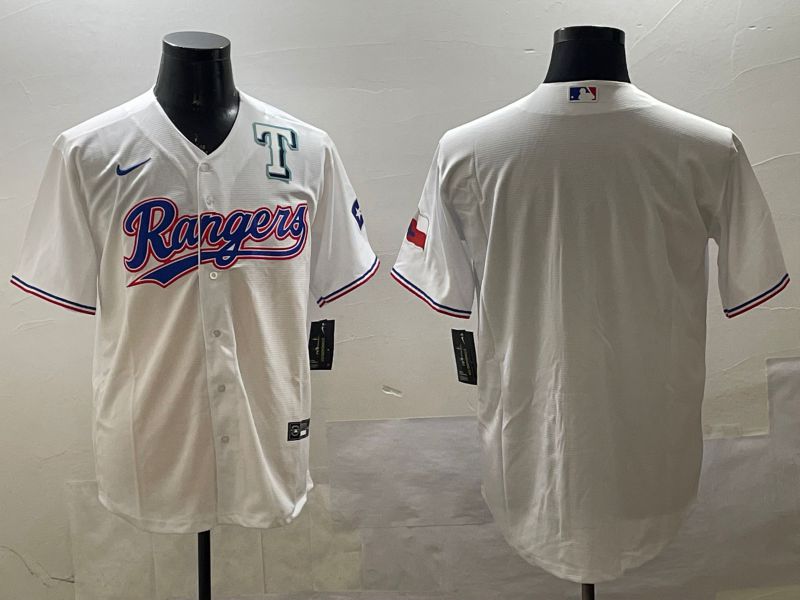Men Texas Rangers Blank White Game 2025 Nike MLB Jersey style 3->texas rangers->MLB Jersey